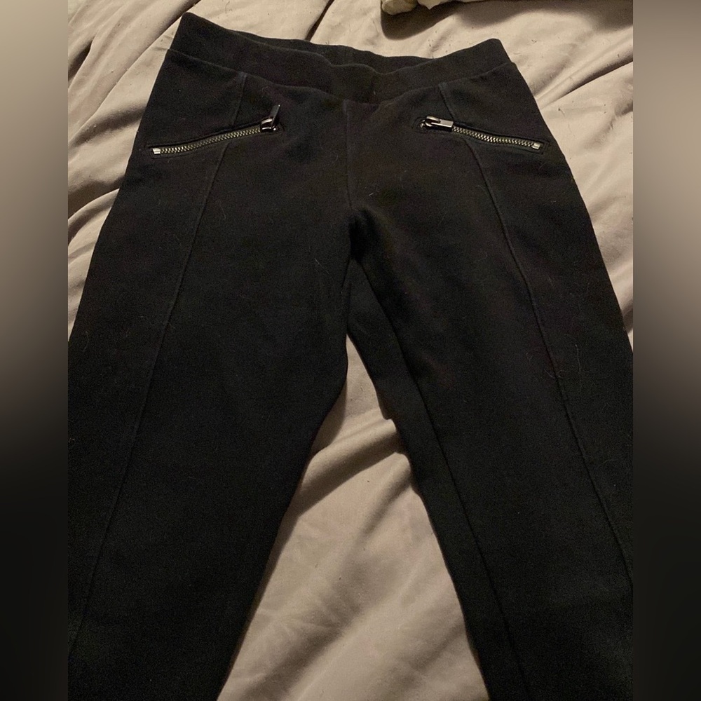 Old Navy black stretch leggings girls size 8
